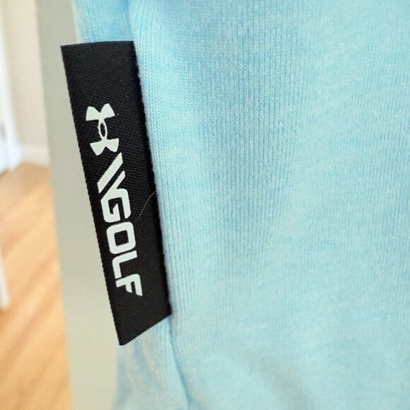 Under Armour TPC Twin Cities Aqua Blue Golf Polo Mens Size Large NWT - Picture 5 of 10